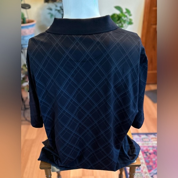 NWT Jos. A. Bank Men’s Leadbetter Golf Performance Polo Shirt Black Plaid XL - Picture 3 of 14